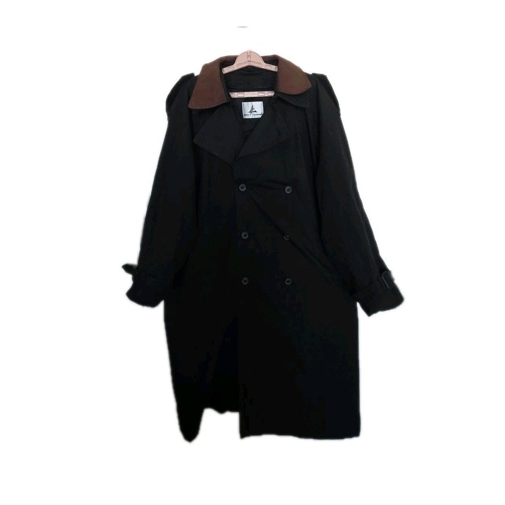 MISTY HARBOR Men's Vtg Trench Coat Zip-out  PLAID Fleece Liner  lined ‎ Sz 44R